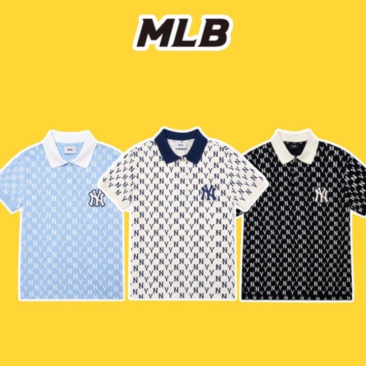 Áo polo MLB áo thun polo phông có cổ from rộng nam nữ hàng xuất dư cao  cấp chính hãng HX1  Shopee Việt Nam