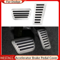 สแตนเลสเหยียบรถปกสำหรับ Dodge Ram 1500 Ram 2500 Ram 3500 2019-2022เร่งก๊าซเบรกเหยียบอุปกรณ์เสริมฝาครอบ