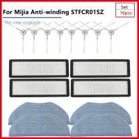 สำหรับ Mijia STFCR01SZ S10T เครื่องดูดฝุ่นกวาดป้องกันการพันกันชุดเปลี่ยนแผ่นกรอง HEPA ชิ้นส่วนแปรงขัดด้านข้างอุปกรณ์เสริม