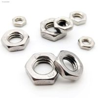 ❏卐 2/25pcs DIN439 GB6172 304 Stainless Steel Hex Hexagon Thin Nut Jam Nut for M2 M2.5 M3 M4 M5 M6 M8 M10 M12 M14 M16 screw bolt