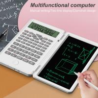 Calculator Double Line Display Smart Writing One Click Delete LCD Screen Calculator 240 Arithmetic Functions Digital Calculator Calculators