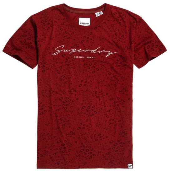 SUPERDRY PREMIUM SIGNATURE PORTLAND T-Shirt - เสื้อยืดคอกลม สำหรับผู้หญิง