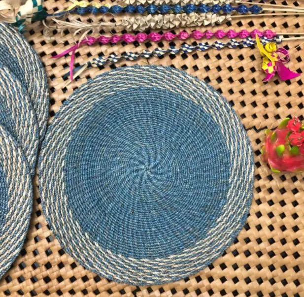 Abaca handwoven placemat 15 inches diameter handmade Lazada PH