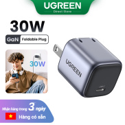 UGREEN 30W GaN Charger PD Fast USB Type C Charger Mini USB C Quick