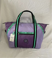 Kipling ˉ Nylon Vital Mesh Purple Spliced Large Travel Bag Handheld One Shoulder Crossbody Bag KI7612