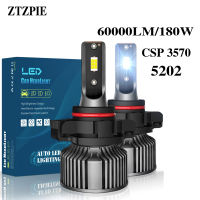 Ztzpie 6500K 180W LM 5202หลอดไฟหน้า LED ที่มีประสิทธิภาพรถไฟตัดหมอกไฟหน้า CSP 3570.