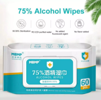 ทิชชู่เปียกแอลกอฮอล์ Alcohol Wipes 75% (ห่อใหญ่) #พร้อมส่งจำนวนมาก