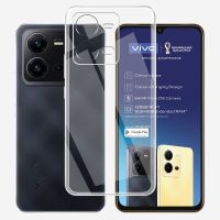 เคสโทรศัพท์ TPU แบบน่มซิลิโคนใสหรูหราระดับไฮเอนด์สำหรับ Vivo X80 Lite สำหรับ Vivo X80 Lite Funda สำหรับ Vivo X80 Lite