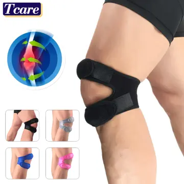 Bracoo Adjustable Compression Knee Patellar Tendon Support Brace for Men  Women - Arthritis Pain, Injury Recovery, Running, Workout, KS10 (Black)