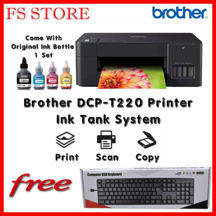 BROTHER ORIGINAL MALAYSIA Brother DCPT220 Multifunction Print, Copy