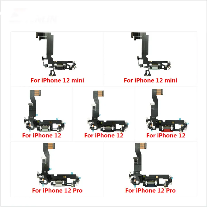 Charging Flex Cable For iPhone 12 mini 12 Pro Max USB Plug Charger Port