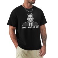 Thats What She Said T-Shirt Funny T Shirt Short Sleeve Graphics T Shirt T-Shirt Short Men Clothes