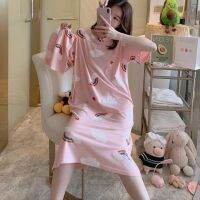 [New products] Plus size cotton womens cartoon daster sleepwearmaternity dress Terno Pambahay 3xl