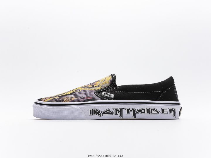 รองเท้าvans-slip-on-หัวกระโหลก-ลิขสิทธิ์แท้100-รองเท้ากีฬา-รองเท้าแฟชั่น-รองเท้าผ้าใบผู้ชายและผู้หญิง