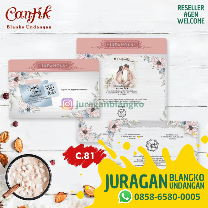 Blangko Undangan Pernikahan Cantik 81 Juragan Blangko Lazada Indonesia 5393