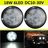 1ชิ้นไฟสีขาวทำงาน LED กลม4.4นิ้ว12V 24V 6000K ไฟ LED ทำงานไฟตัดหมอกหน้ารถกันน้ำ