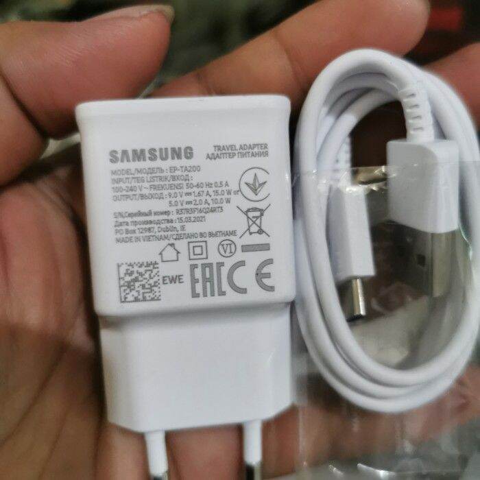 Charger Samsung Tab A7 Lite 15w Type C Original 100 Lazada Indonesia