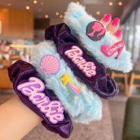 RETRUCT แฟชั่นสำหรับผู้หญิง ตุ๊กตาบาร์บี้ scrunchie อีลาสติก สีทึบทึบ เชือกมัดผม ของใหม่ อุปกรณ์เสริมผม ยางรัดผม สำหรับผู้หญิง