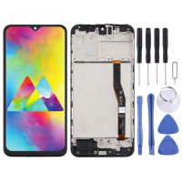 หน้าจอ LCD TFT สำหรับ Samsung Galaxy M20 Digitizer Assembly เต็มรูปแบบพร้อมเฟรม