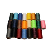 【YD】 260m 150D 1mm Beading String Polyester Flat Waxed Thread Stitching Cord Leather Sewing