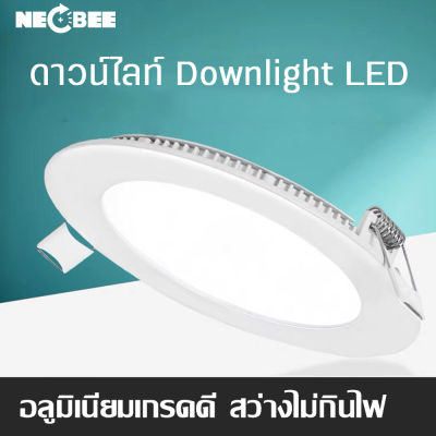 NEOBEE โคมไฟเพดาน แผงไฟแบบบาง สว่างประหยัดไฟ หลอดไฟ LED แบบกลม ติดตั้งงาน รุ่นNB-1018 แสงขาว