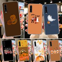 Nana Ko Electronde เคสโทรศัพท์ฟักทอง,ฤดูใบไม้ร่วงมีความสุขสำหรับ Huawei P30 P40 P20 P50 P10 Lite Mate 40 30 20 10 Pro P30Lite ปลอกแบบออกแบบเองได้ Coque