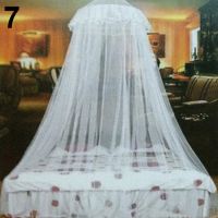 【JIU YU】♚  Renda elegante pendurada princesa Mosquito Net Single Canopy Netting Cúpula Redonda