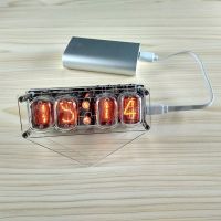 ▥◎▼ IN-12 Glow Tube Clock 4-bit IN12 Glow Tube Clock Seven-color RGB LED DS3231 Nixie Clock IN-12B