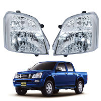 [[ส่งฟรี]] เสื้อไฟหน้า สำหรับ ISUZU D-MAX ปี 2002-2006 LH-RH Head Lamp1คู่ 2ดวงข้างซ้าย ข้างขวาLH RH อีซูซุ ดีแม็กดีแม็ค โคมไฟหน้า รับประกัน 1ปี