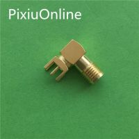 10PCS/LOT YT2008 SMA female Thru Hole plug Right Angle 90 DEGREE SMA-KWE PCB Mount connector RF adapter Free shipping Electrical Connectors