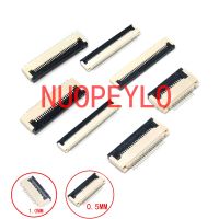 NUOPEYLO 10pcs 0.5mm Pitch Under Clamshell Socket FPC FFC Flat Cable Connector 4P 5P 6P 8P 10P 12P 14P 16P 20P 22P 24P 30P 34P