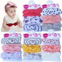 (Childrenhouse) 3Pcs โบว์สำหรับเด็กทารกผู้หญิง Knot แถบคาดศรีษะยืดได้ Turban เด็กวัยหัดเดินเด็กผ้าคาดผมผ้าโพกหัว