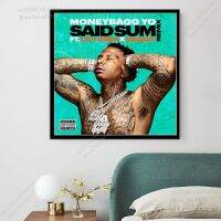 Moneybagg Yo นักร้องแร็ปเปอร์โปสเตอร์อัลบั้มเพลงรหัสสีแดงยากสำหรับผ้าใบวาดภาพต่อไปศิลปะบนผนัง Zfx 0717