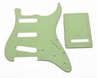 KAISH Mint Green ST Style SSS Guitar Pickguard,Back Plate,Screws