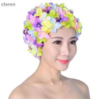 CLARON ฟรีไซส์หมวกขับขี่ผู้หญิงหมวกว่ายน้ำหมวกว่ายน้ำระบายอากาศได้ดีหมวกว่ายน้ำหมวกว่ายน้ำชายหาดสไตล์วินเทจ