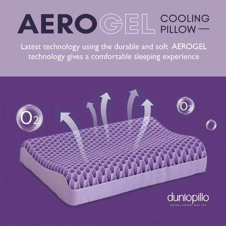 Dunlopillo Aero Gel Cooling Latex Pillow Lazada Indonesia