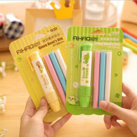 One pack=1 machine + 3 refill Korea Pushable eraser with Refill Creative gift Office school stationery supply papelaria G032