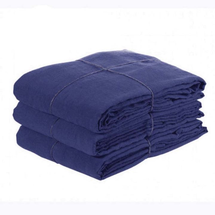 ชุดผ้าปูที่นอนลิินิน-mcao-สีทึบ-3ผ้าปูที่นอนลิินินผ้าลินินฝรั่งเศสซัก-1แบน2ปลอกหมอน-แผ่นระบายอากาศ-tj3960