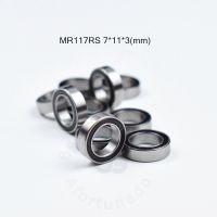 ๑☒❅ Miniature Bearing MR117RS 10 Pieces 7x11x3(mm) free shipping chrome steel Rubber Sealed High speed Mechanical equipment parts