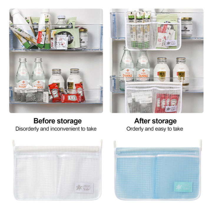 2pcs Refrigerator Door Hanging Mini Storage Box