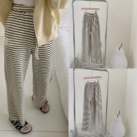 High Quality Striped High Waist Wide Leg Pants Womens Slim Fit Slim Pants Drop Floor Pants Spring And Autumn Loose Versatile