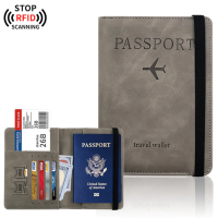Qcici กระเป๋าใส่ซิมการ์ด,กระเป๋าหนังสือเดินทาง RFID Dompet Travel ใช้งานได้หลากหลายสามารถใส่ซิมการ์ดได้เคสหนังซองใส่หนังสือเดินทาง