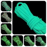 5yards/Lot 2mm 4mm Luminous Rope Para cord Parachute Cord Lanyard Rope Mil Spec Type DIY Bracelet Cord Accessories General Craft