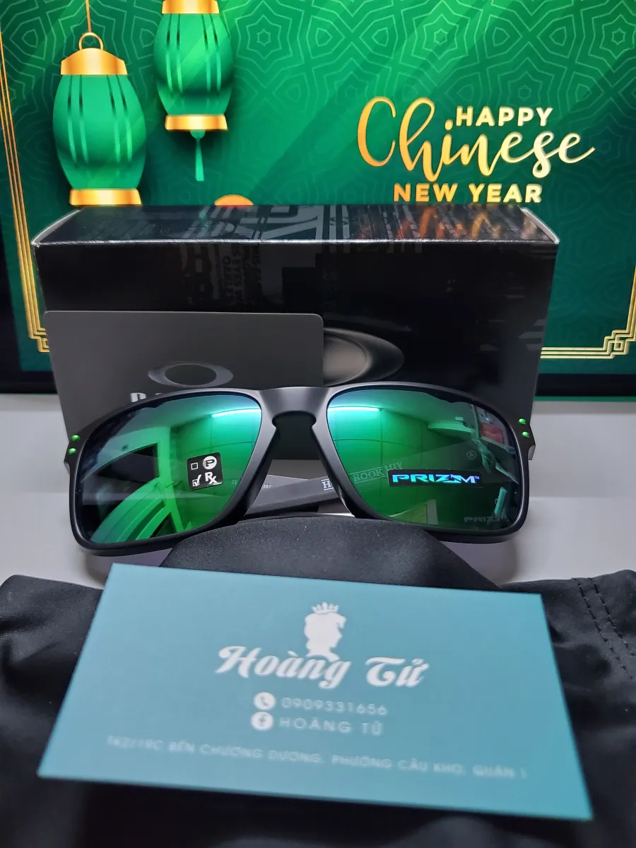 Mắt kính mát OAKLEY Holbrook Mix (Asia Fit) Prizm Jade Rectangular Men's  Sunglasses OO9385-9385/03 