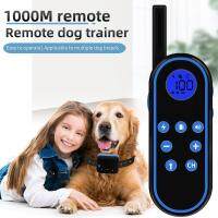 ZZOOI Electric Shock Collar Waterproof 1000m Remote Control Dog Repeller Anti Bark Behavior Aids Vibrator Training Collar