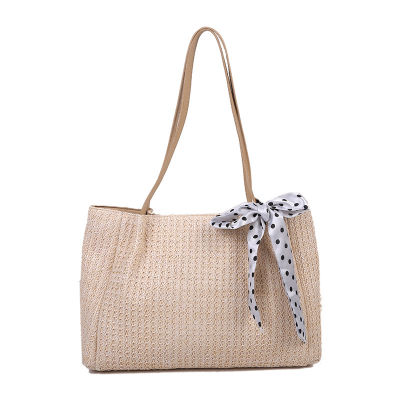 Fashion Women Summer Straw Large Tote Bag Beach Casual Shoulder Bag Handbag Lady Daily Basket Storage Shopping bag