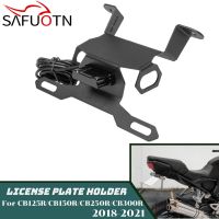 Motorcycle License Plate Holder Bracket Kit for Honda CB125R CB150R CB250R CB300R 2018-2021 Tail Tidy Fender Eliminator with LED Valves