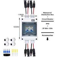 เบรกเกอร์เบรกเกอร์2พิน DC1000V แผงพลังแสงอาทิตย์โซลาร์เซลล์