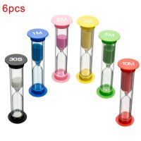 6Pcs Kid 6 Colors Classroom Game Sand Clock Timer Montessori Toys Hourglass Sandglass Home Decor Toys For Children Dla Dzieci