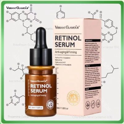 VIBRANT GLAMOUR FDA Retinol facial serum เรตินอล เอสเซนส์บำรุงผิวหน้า ต่อต้านวัย เลือนริ้วรอย บริษัท ยก ให้ความชุ่มชื้น ครีมต่อต้านริ้วรอย 30ml